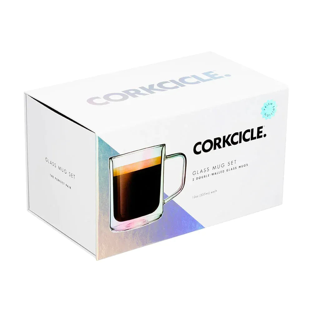 Corkcicle 12 oz Glass Mug Set of 2