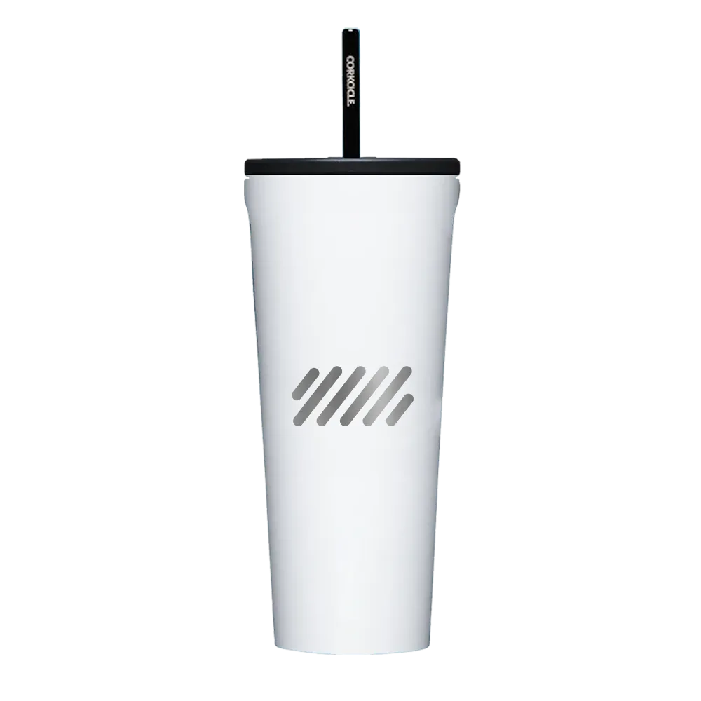 Corkcicle 30 oz Cold Cup XL Tumbler with Straw - Gloss White
