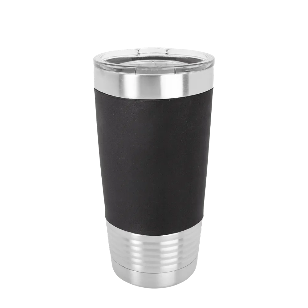 Polar Camel 20 oz. Tumbler w/ Silicone Grip & Clear Lid
