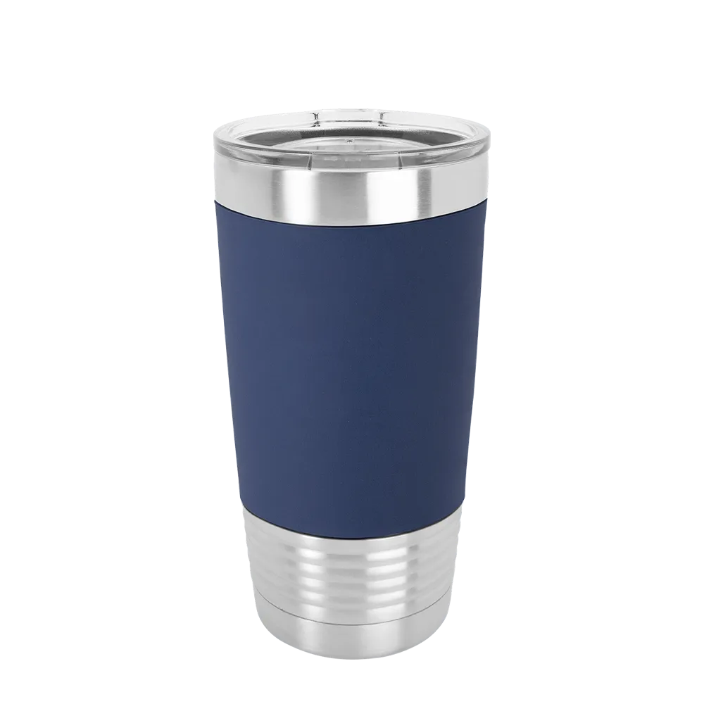 Polar Camel 20 oz. Tumbler w/ Silicone Grip & Clear Lid