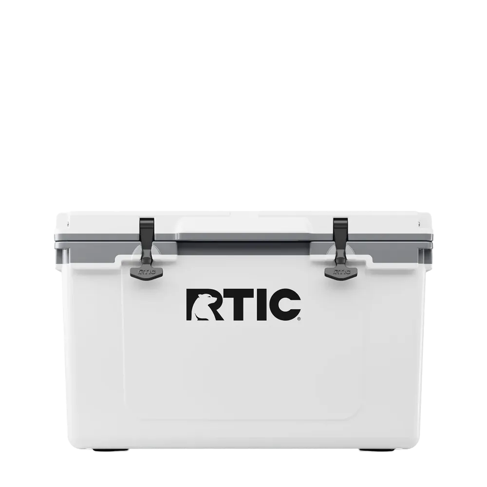 RTIC Ultra-Light 52qt Cooler in white and gray color way