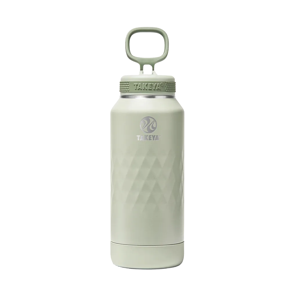 Takeya 32 oz Sport Water Bottle with Straw Lid