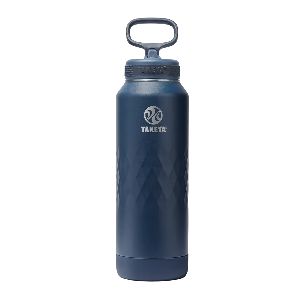Takeya 40 oz Sport Water Bottle with Straw Lid