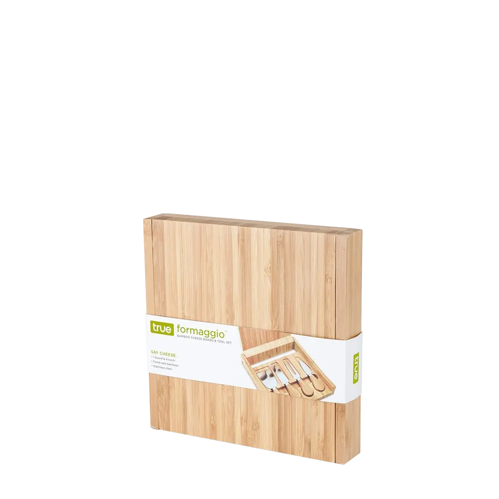 Truebrands Formaggio™: Bamboo Cheese Board & Tool Set