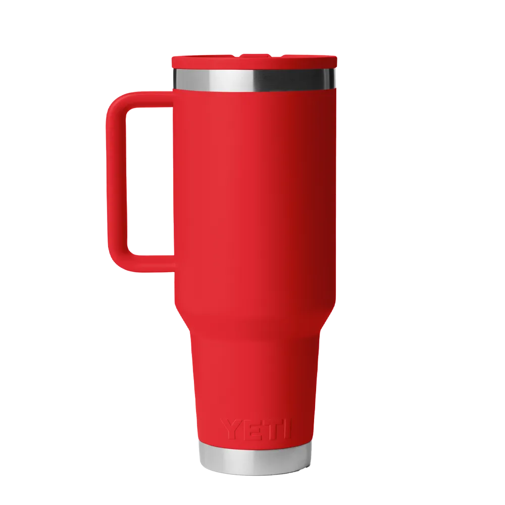 YETI 40 oz Rambler Travel Mug with Color Match Straw Lid