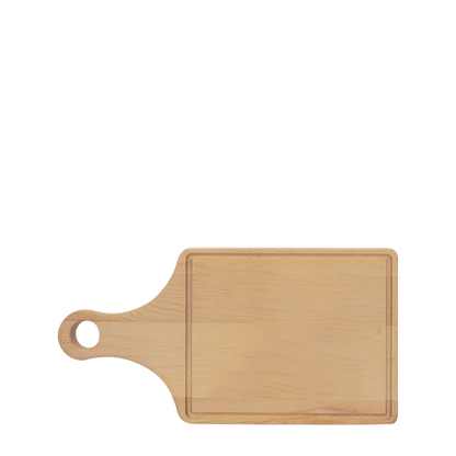 13 1/2&quot; x 7&quot; Cutting Board Paddle Shape with Drip Ring-Diamondback Branding-Diamondback Branding