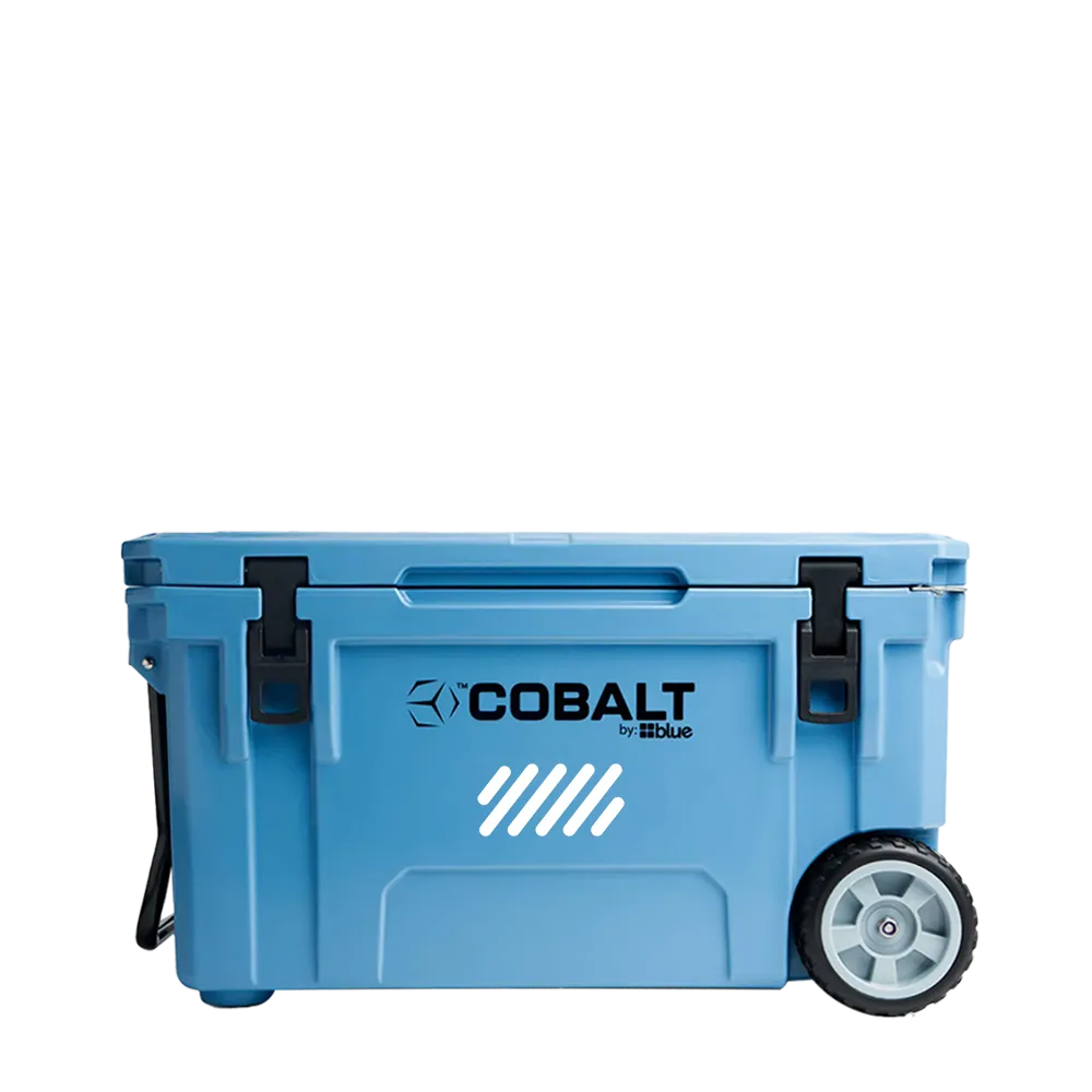 Blue Coolers 5 Day 55qt Cobalt Cooler with Wheels