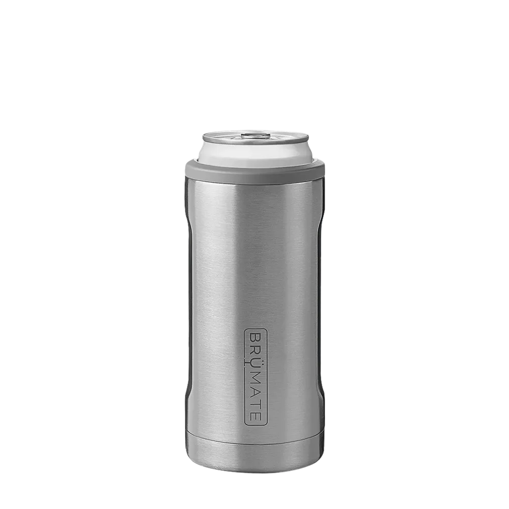 BrüMate Hopsulator Slim Can Cooler Insulated for 12oz Slim Cans   Skinny Can Insulated Stainless Steel Drink Holder for Hard Seltzer, Beer,  Soda, and Energy Drinks (Matte Gray) : Health 