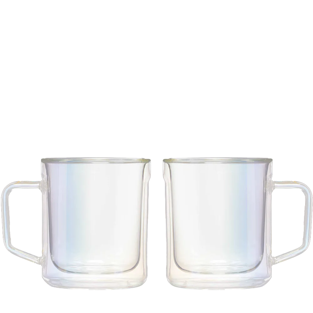 Corkcicle 12 oz Glass Mug Set of 2