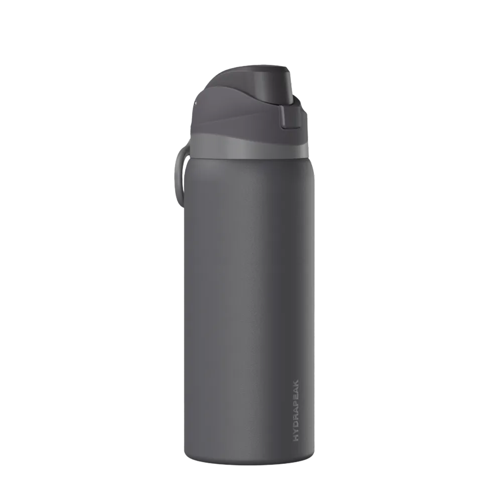 Hydrapeak 32 oz Oasis Water Bottle in Grey Matter