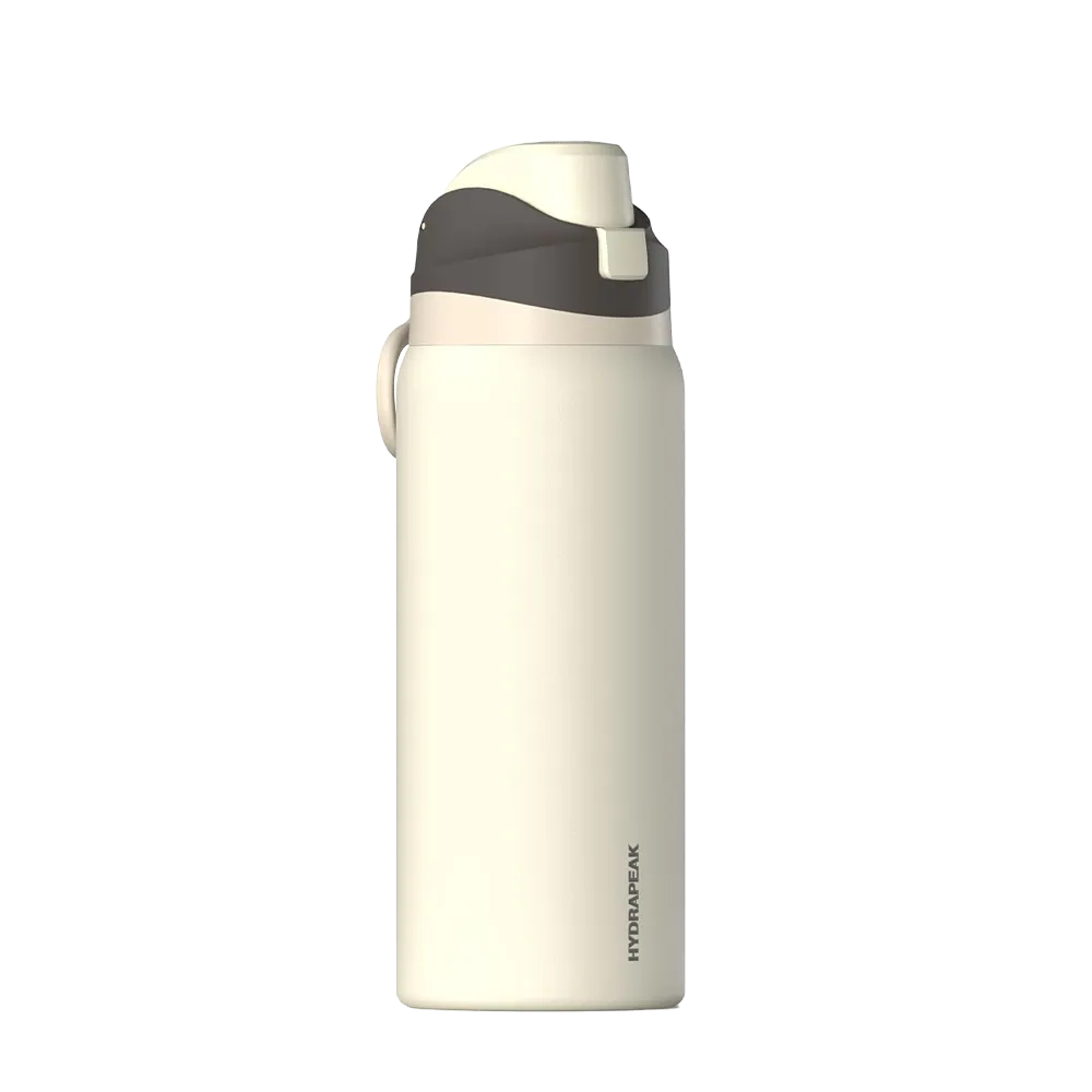 Hydrapeak 32 oz Oasis Water Bottle in Ivory