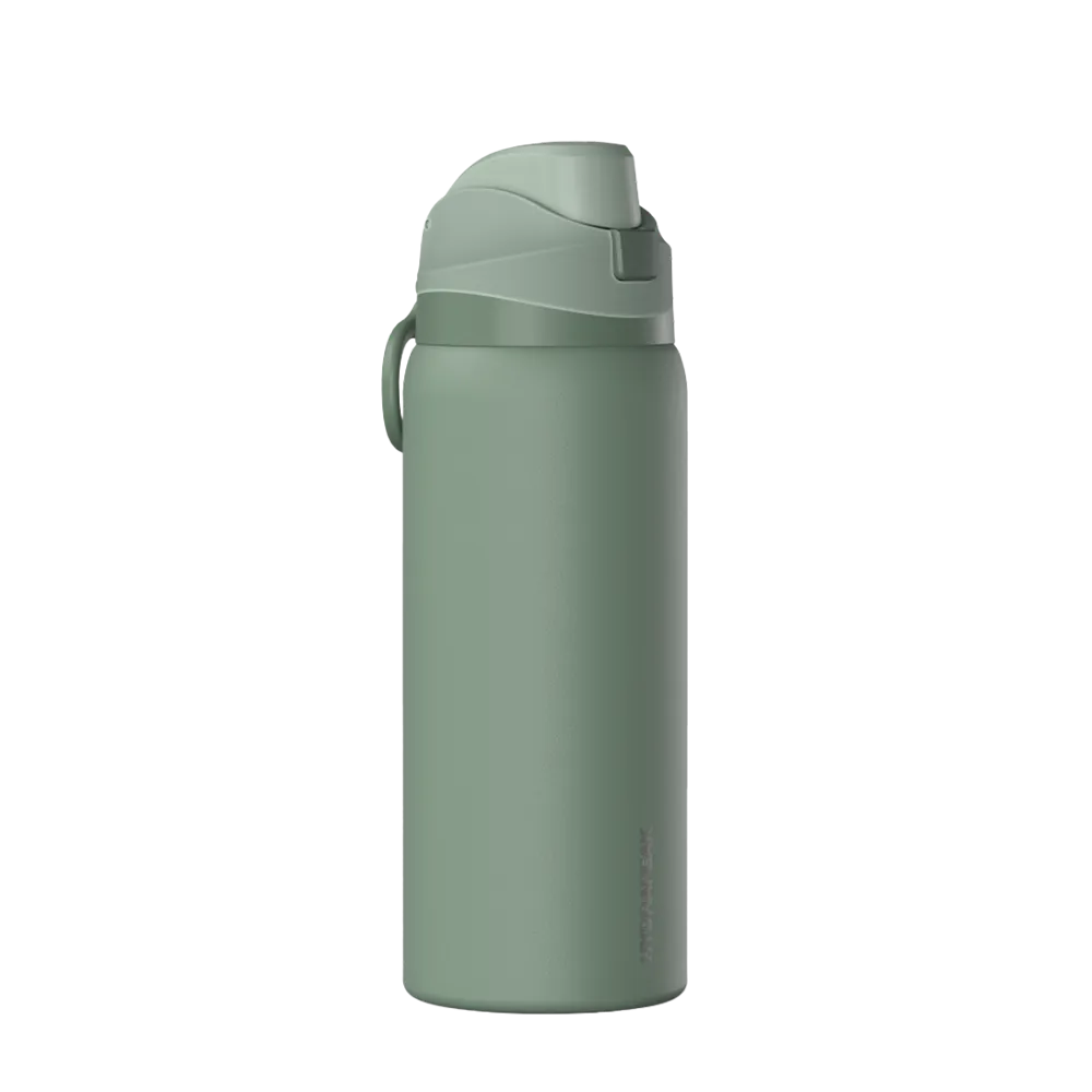 Hydrapeak Flow Bouteille d'eau isotherme avec couvercle à paille, bouteille d'eau en métal, bouteille d'eau isotherme en acier inoxydable, sans BPA et anti-fuite, paille et poignée (rose Hydrapeak Flow Bouteille d'eau isotherme avec couvercle à paille, bouteille d'eau en métal, bouteille d'eau isotherme en acier inoxydable, sans BPA et anti-fuite, paille et poignée (rose