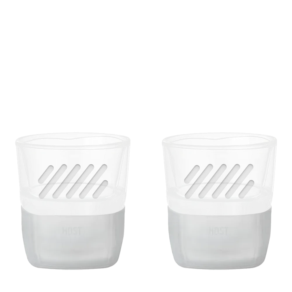 Host 9 oz Glass Freeze Whiskey Glass Set of Two