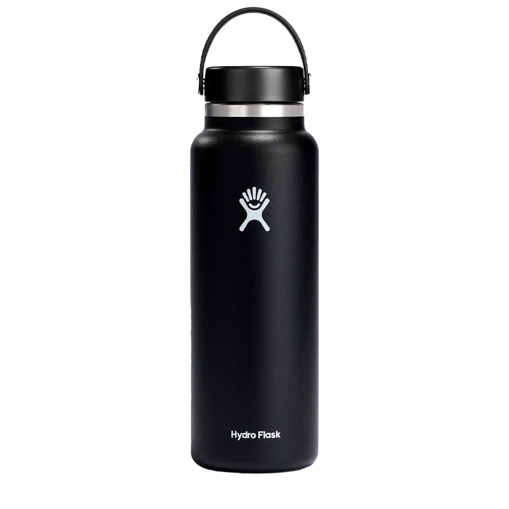 Hydroflask 40 oz Wide Mouth Water Bottle - White