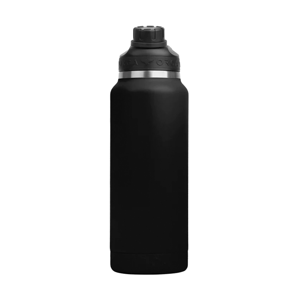 Orca Hydra 34 Oz. Matte Black Insulated Vacuum Bottle - Tiger