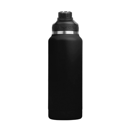 34oz Black Painted Stainless Steel Water Bottle