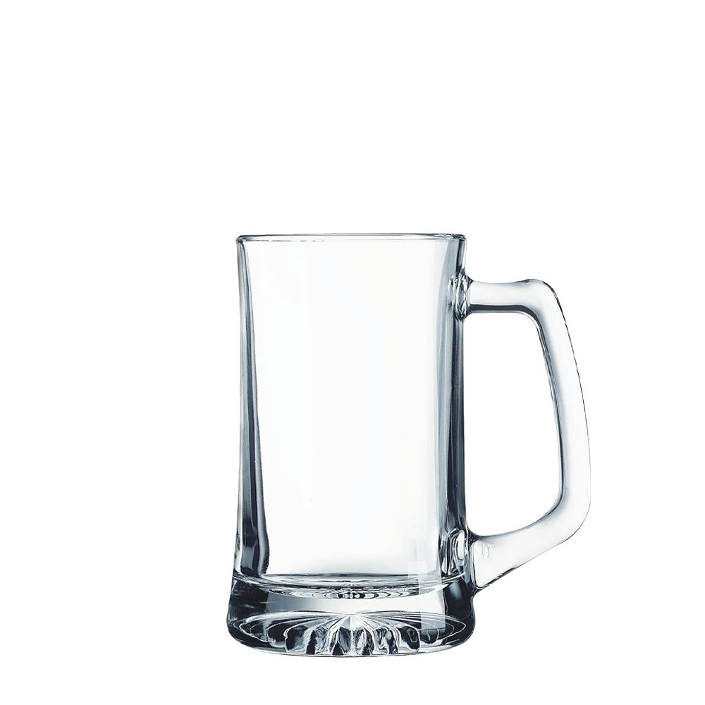 Polar Camel 14 oz Glass Beer Mug w/ Handle