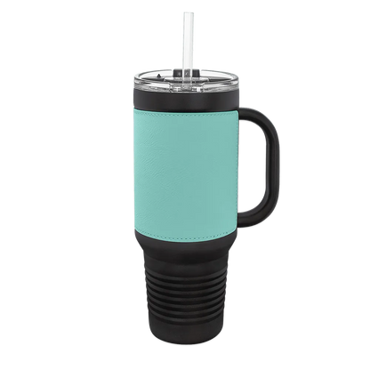 Polar Camel 40 oz. Laserable Leatherette Travel Mug