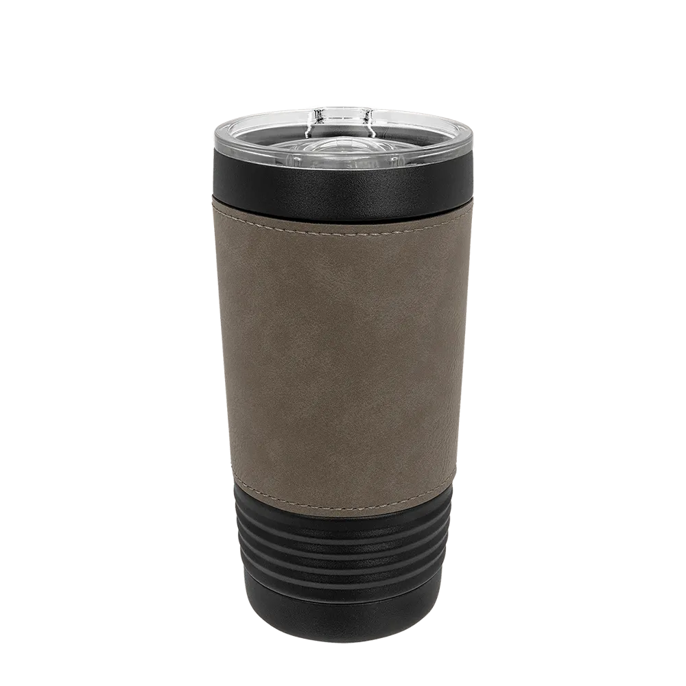 Polar Camel 20 oz. Leatherette Tumbler w/ Slider Lid