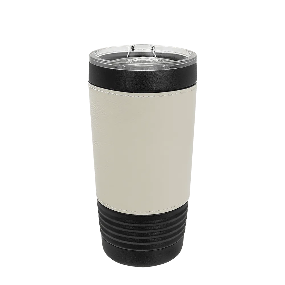 Polar Camel 20 oz. Leatherette Tumbler w/ Slider Lid