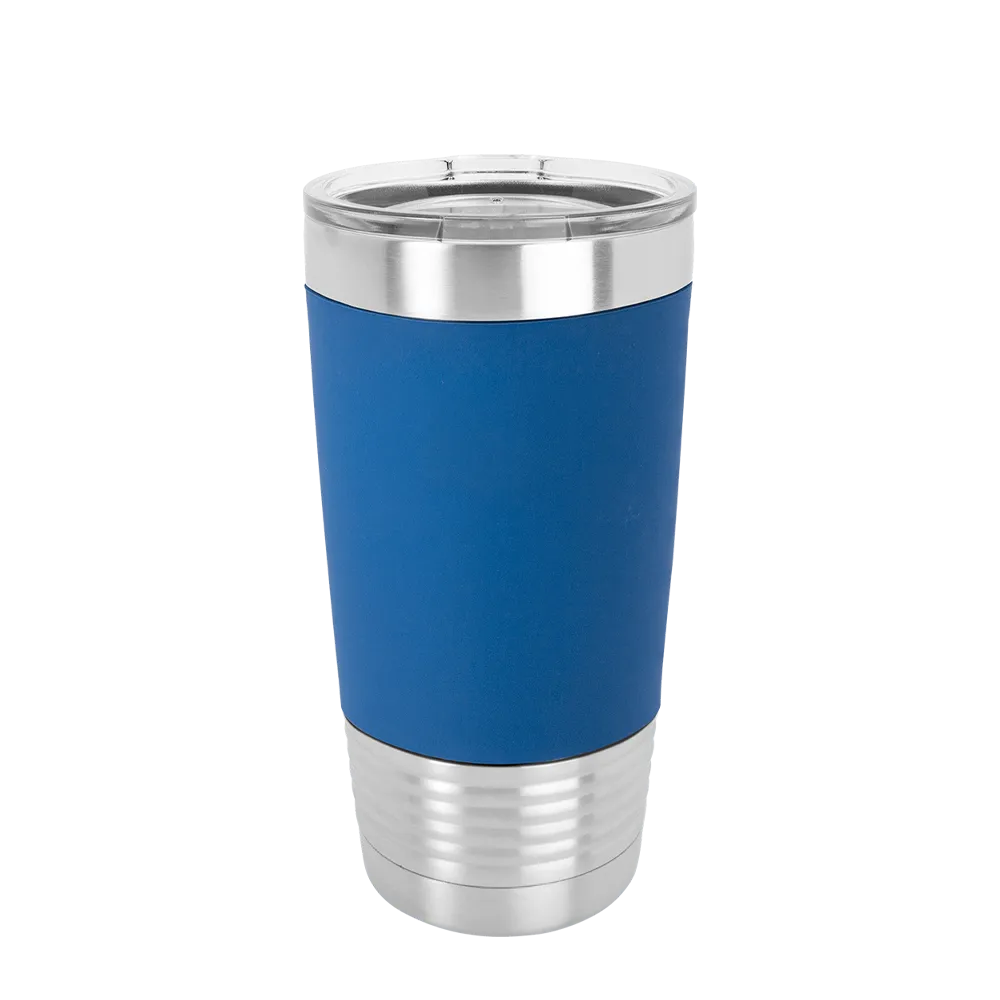 Polar Camel 20 oz. Tumbler w/ Silicone Grip &amp; Clear Lid