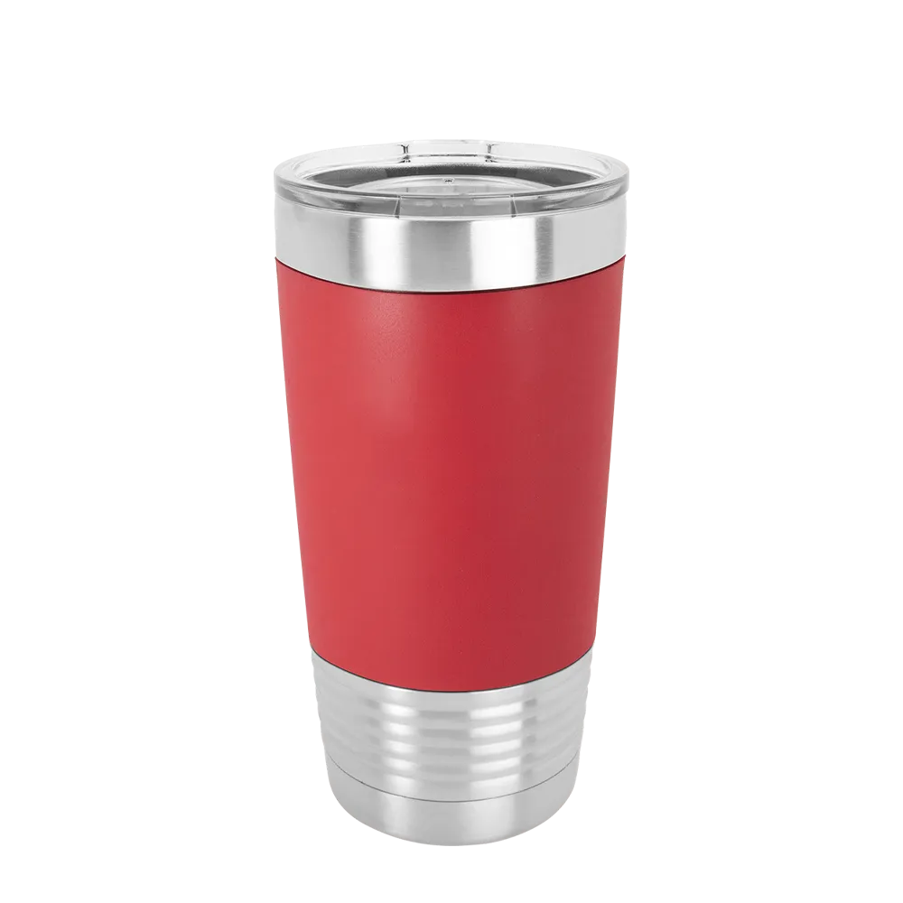 Polar Camel 20 oz. Tumbler w/ Silicone Grip & Clear Lid