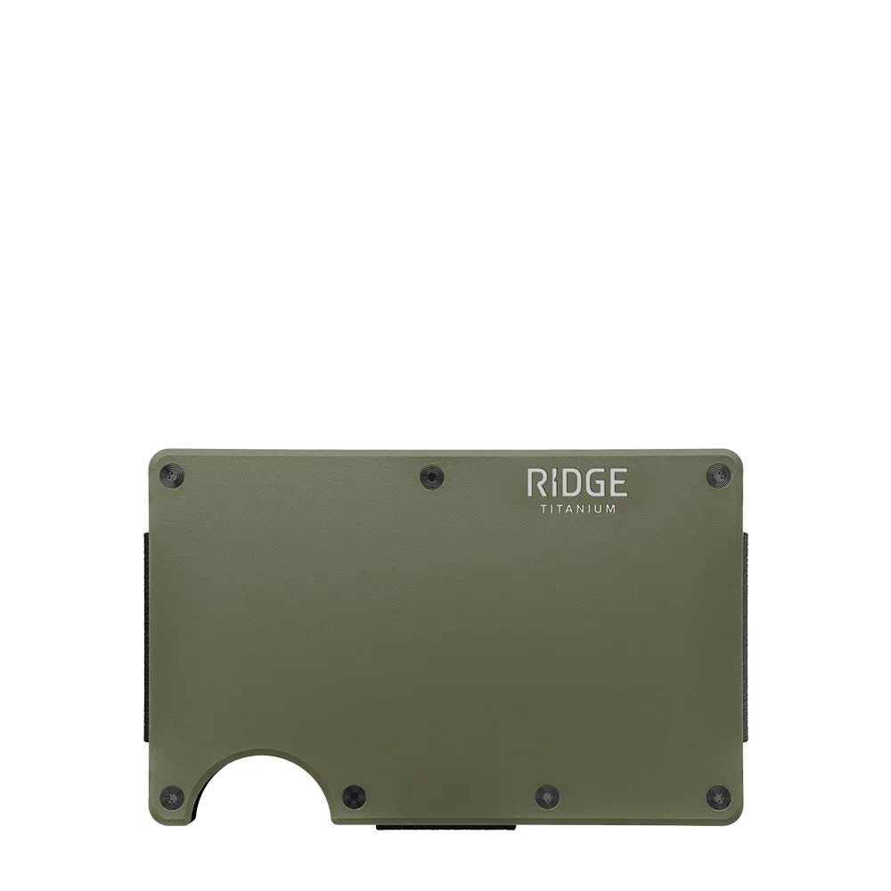 Ridge Wallet Titanium w/ Money Clip