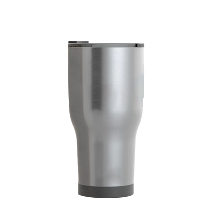 RTIC Tumbler Silver Stainless Steel Cup With Handle Drink Ware