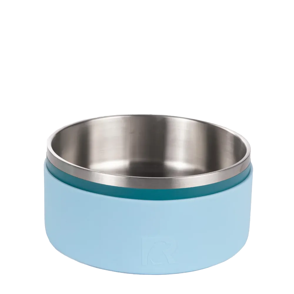 RTIC 3-in-1 Dog Bowl Food and Water Dish for Large Dogs and Small Dogs, Double-Walled Stainless Steel Metal, Portable, Non-Slip, Indoor and Outdoor, L