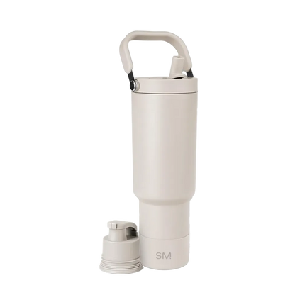 Simple Modern 40 oz Trek Pivot Tumbler in winter white