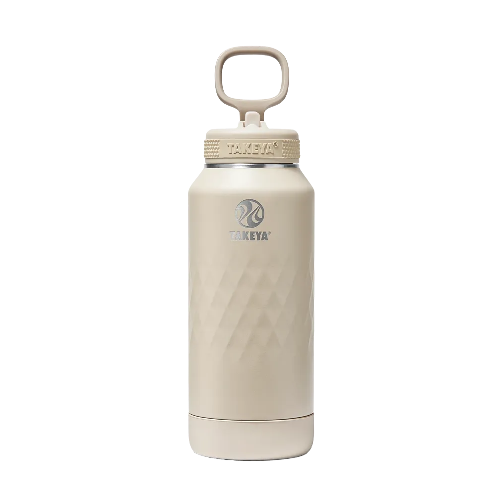 Takeya 32 oz Sport Water Bottle with Straw Lid