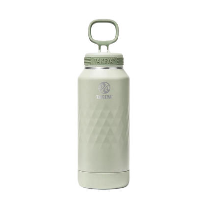 Takeya 32 oz Sport Water Bottle with Straw Lid