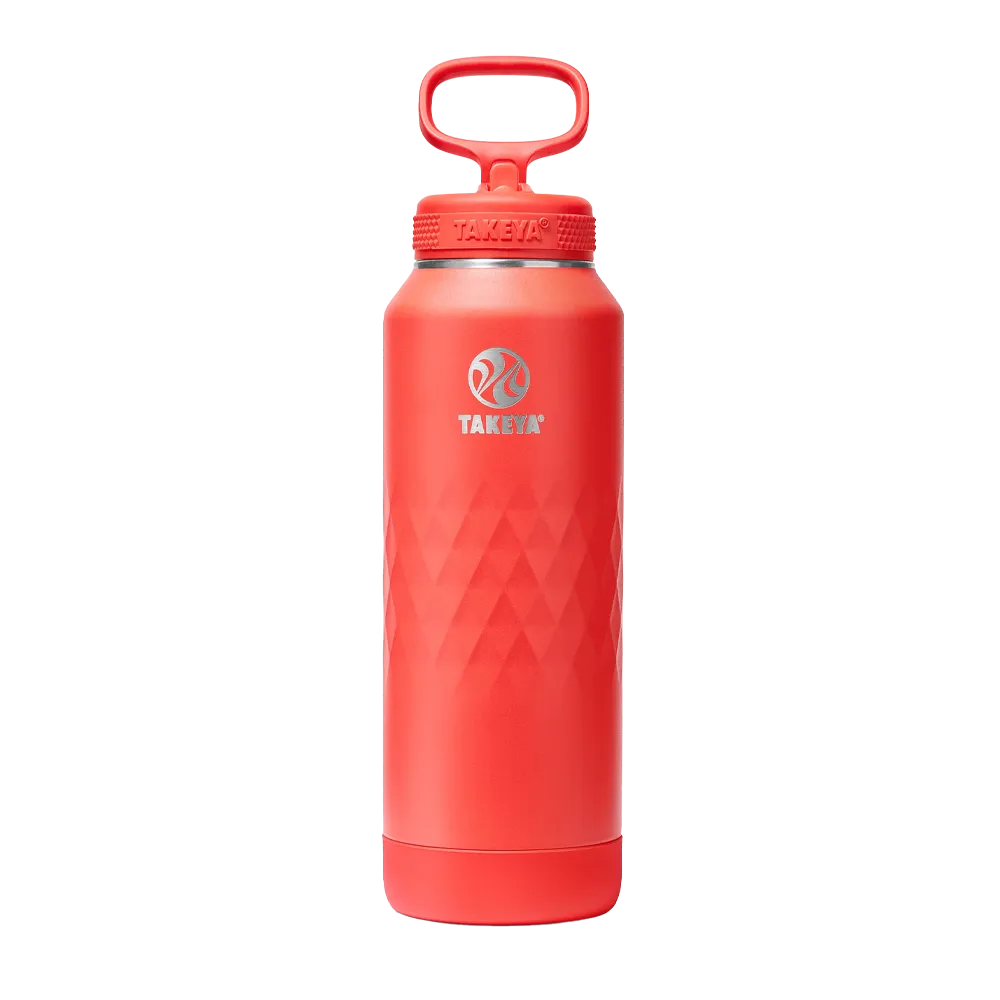 Takeya 40 oz Sport Water Bottle with Straw Lid