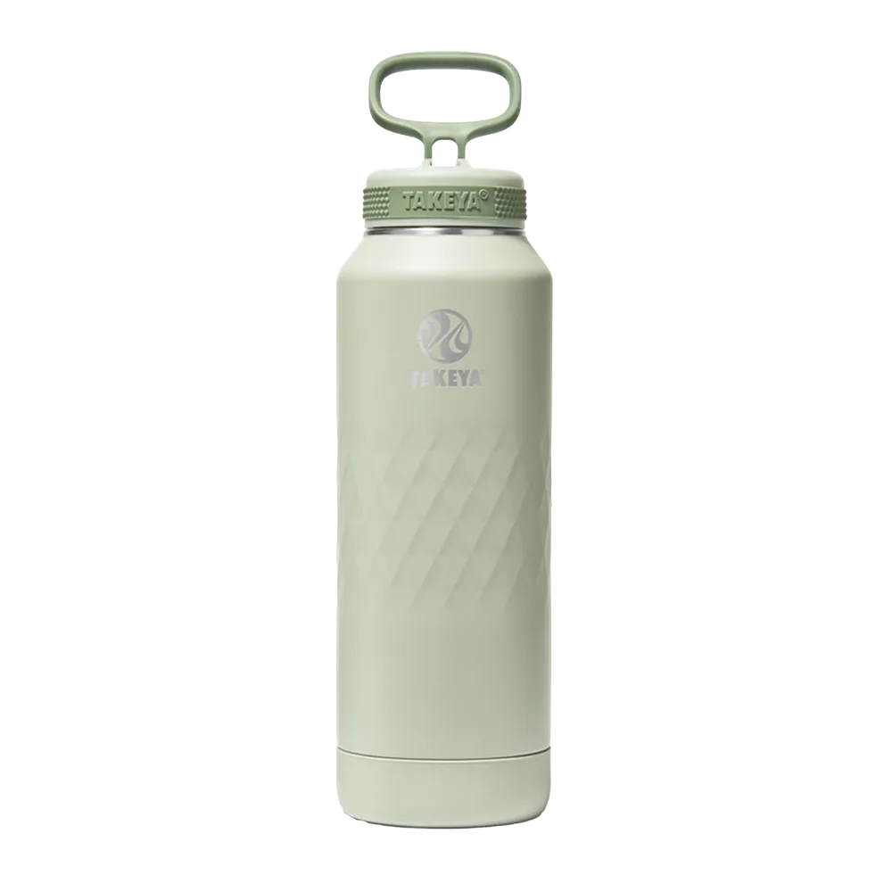 Takeya 40 oz Sport Water Bottle with Straw Lid