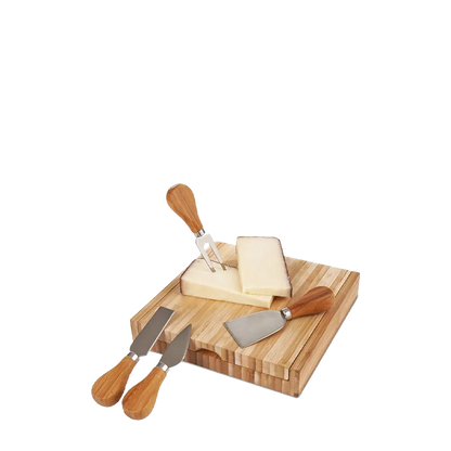 Truebrands Formaggio™: Bamboo Cheese Board &amp; Tool Set