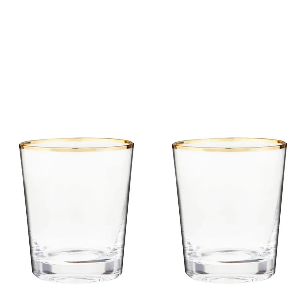 Twine Living Co. Gilded 10 oz. Tumbler (set of 2) Diamondback Branding