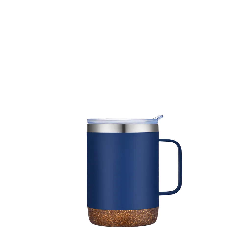 Slate 12 oz Vacuum Mug with Cork Bottom