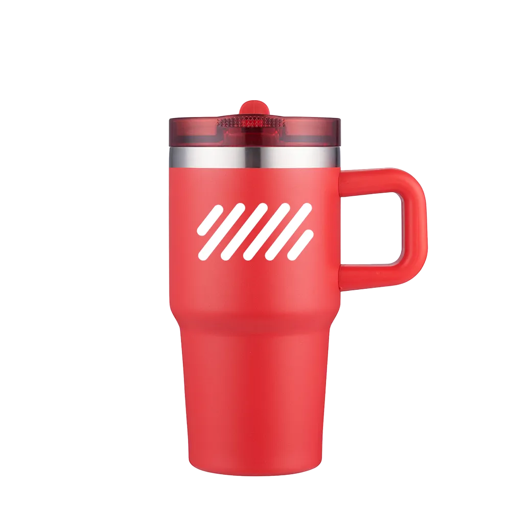 Slate 20 oz Handle Mug with Straw Lid