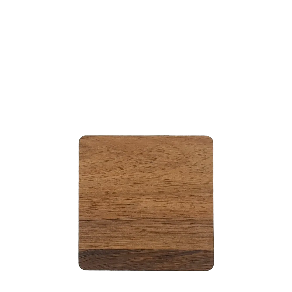 Acacia Wood Square Coaster Set