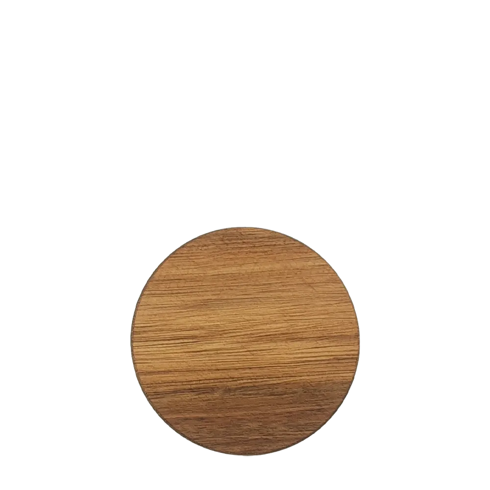 Acacia Wood Round Coaster Set