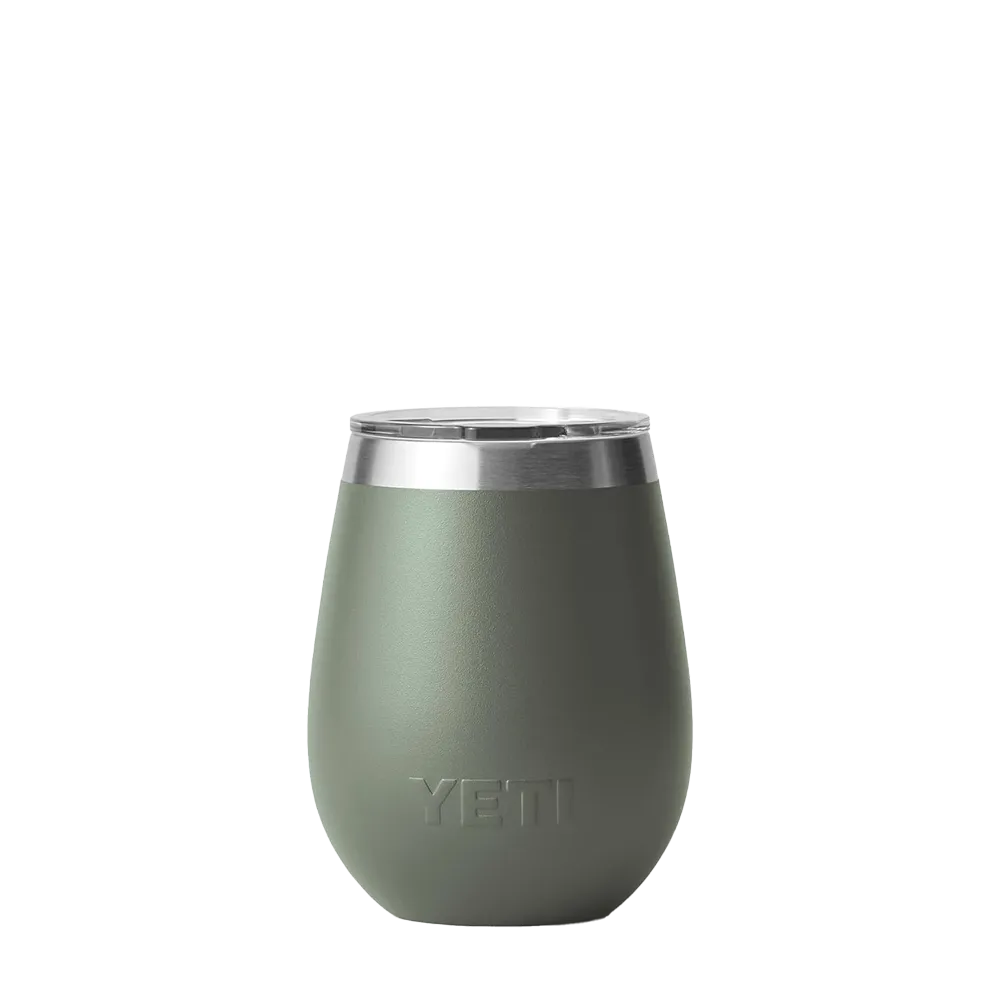 Yeti Rambler Wine Tumbler with Magslider Lid - 10 oz - Camp Green