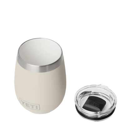 Yeti 10 oz Rambler Wine Tumbler with DuraSip Ceramic Lining in cape taupe