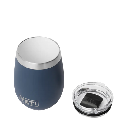 Yeti 10 oz Rambler Wine Tumbler with DuraSip Ceramic Lining in navy