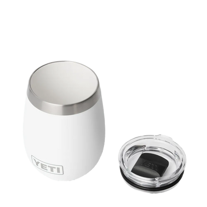 Yeti 10 oz Rambler Wine Tumbler with DuraSip Ceramic Lining in white