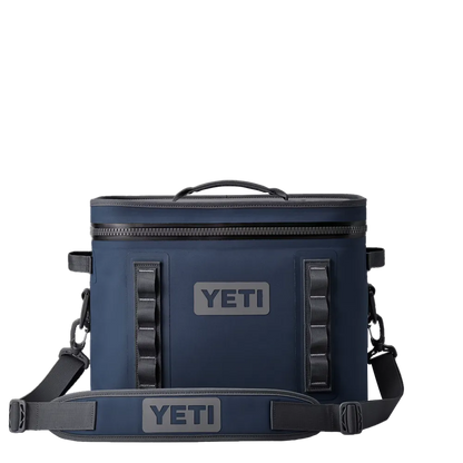 Yeti Hopper 18 Can Soft Cooler with strap in navy 