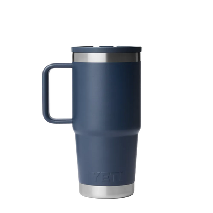 YETI 20 oz Travel Mug with Color Match Straw Lid