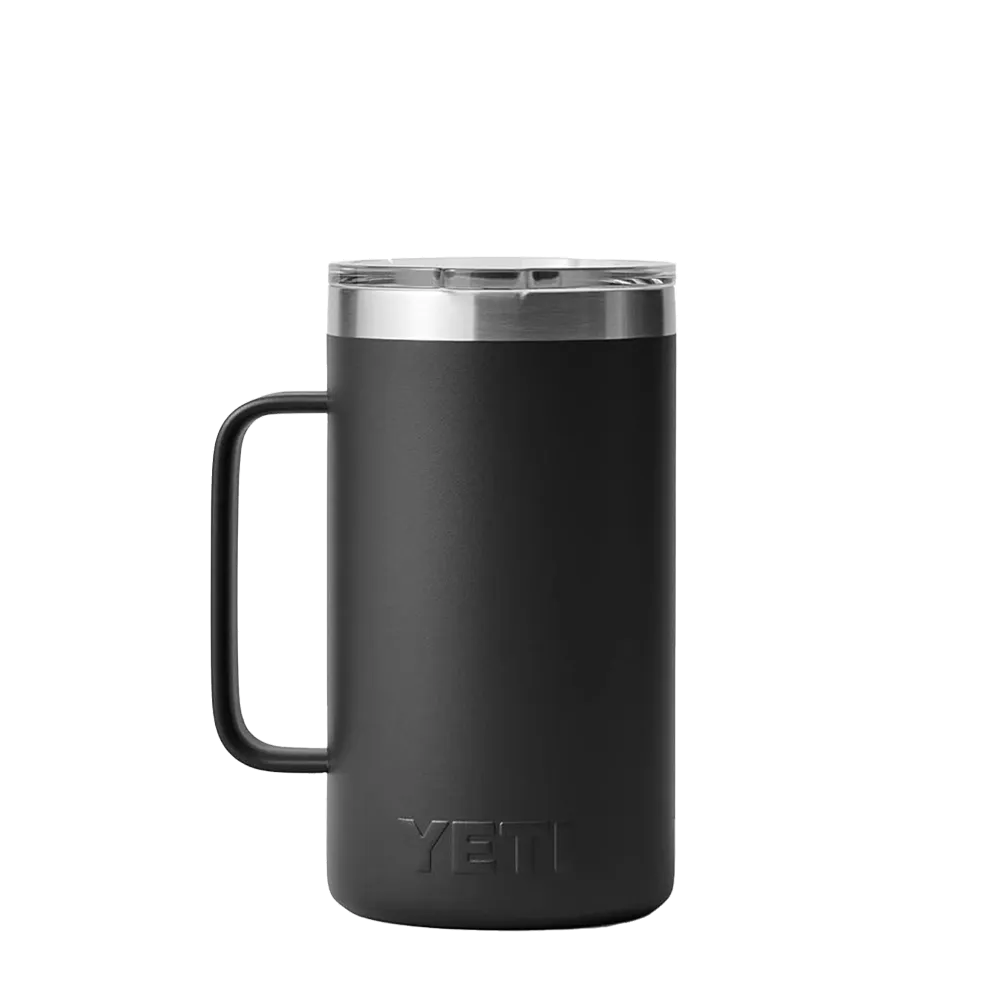 Yeti Rambler 24oz Mug One Size / Black / Black