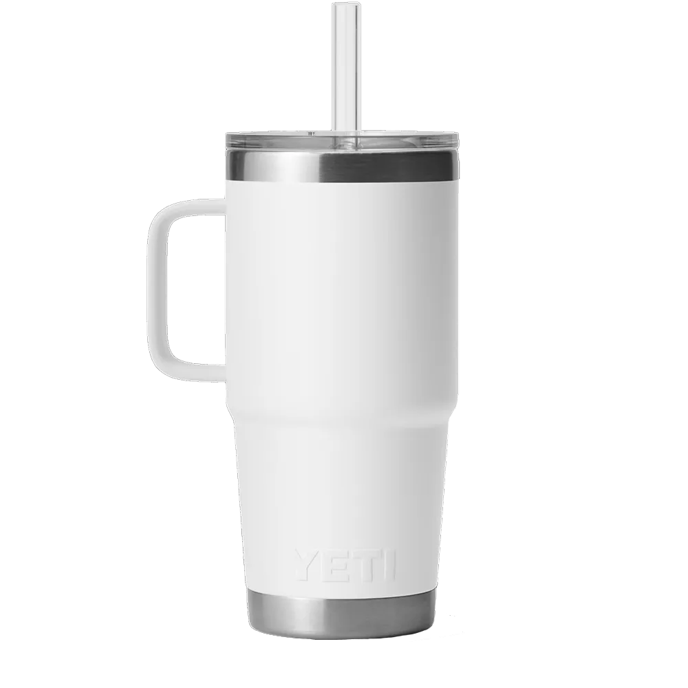 YETI® Rambler 25 OZ Straw Mug White