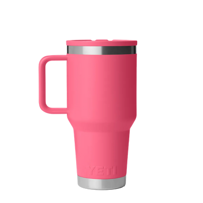 YETI 30 oz Rambler Travel Mug with Color Match Straw Lid