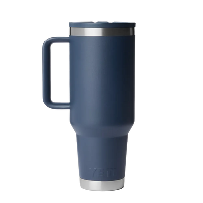 YETI 40 oz Rambler Travel Mug with Color Match Straw Lid